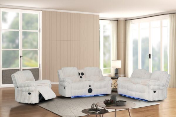 L437 - Cesar ( White ) RECLINING CHAIR