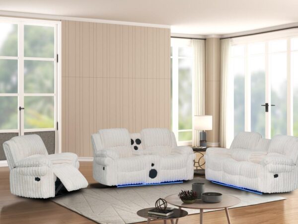 L437 - Cesar ( White ) RECLINING CHAIR