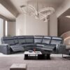 L460 - Cruz ( Black ) LAF Rec Loveseat W/ Drop Down Table