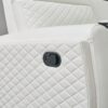 L461 - Cruz ( White ) LAF Rec Loveseat W/ Drop Down Table