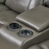L465 - Jay (Grey) 3 PC Reclining Grey Sectional W/ LED