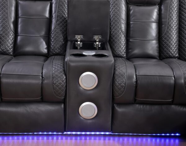 L468 - Zachary Gray 3PC Power Sectional