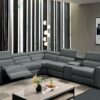 L476 - CORA GREY RAF POWER RECLINCER W/ STORAGE