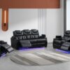 L490 - Braden Black 2PC (Power Sofa & Loveseat)