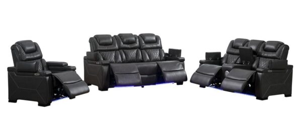 L491 - Braden Grey 2PC (Power Sofa & Loveseat)
