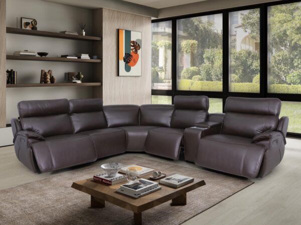 L497 - Marco Brown Power Armless Chair