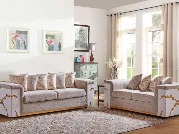 L615 - Benjamin Beige (Closeout) 2 PC ( Sofa & Loveseat )