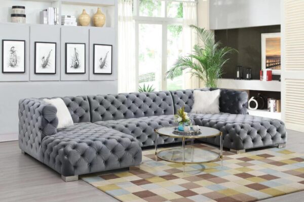 L706 - Quinn Grey ARMLESS LOVESEAT