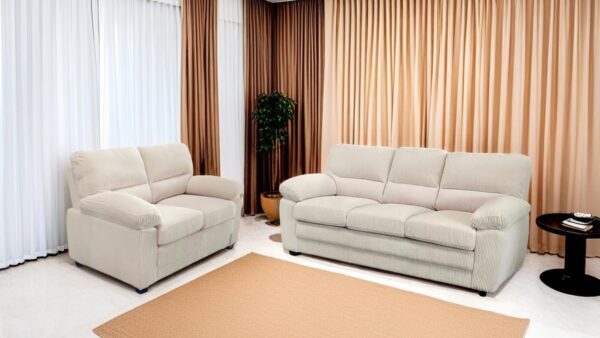 L911 - Prada Beige 2PC (Sofa & Loveseat)
