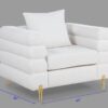 L925 - Hank White Chair Seat & Back
