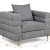 L926 - Hank Grey Chair Seat & Back
