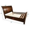 B420 - Carson Brown Carson Queen/King Side Rails