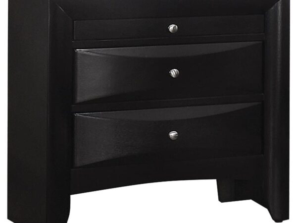 Briana 2-drawer Nightstand Black