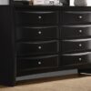 Briana 8-drawer Dresser Black