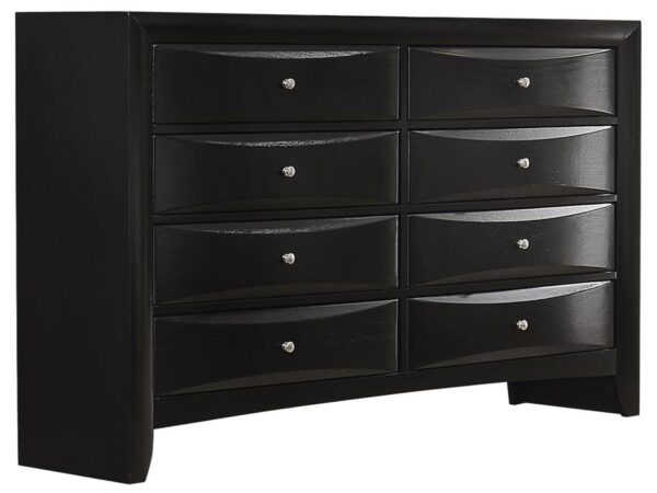 Briana 8-drawer Dresser Black