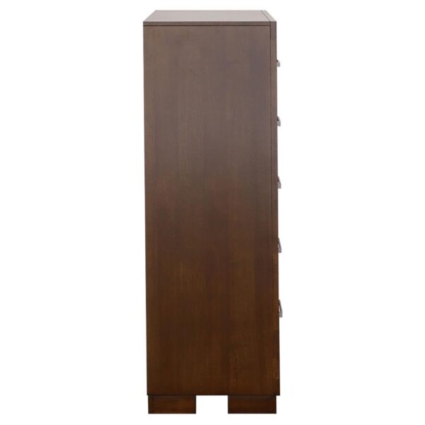 Jessica 5-drawer Bedroom Chest Cappuccino