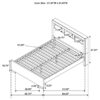 Jessica Wood Queen LED Storage Bookcase Bed Cappuccino