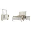 Sandy Beach 4-piece Eastern King Bedroom Set Cream White