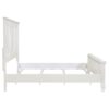 Sandy Beach 63-inch Eastern King Wood Panel Bed Cream White