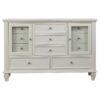 Sandy Beach 4-piece California King Bedroom Set Cream White
