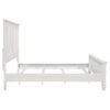 Sandy Beach 63-inch California King Panel Bed Cream White