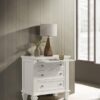 Sandy Beach 3-drawer Nightstand Cream White