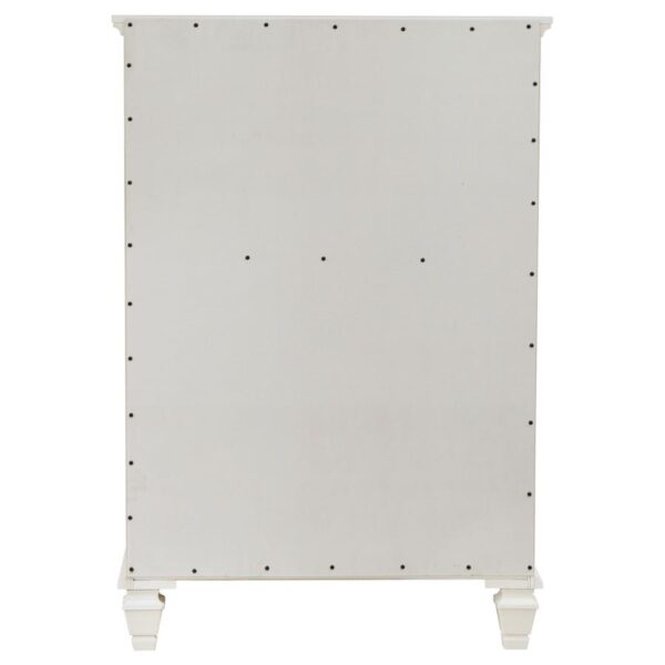 Sandy Beach 5-drawer Bedroom Chest Cream White