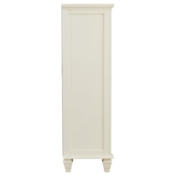 Sandy Beach 5-drawer Bedroom Chest Cream White