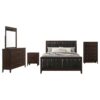 Carlton 5-piece California King Bedroom Set Cappuccino