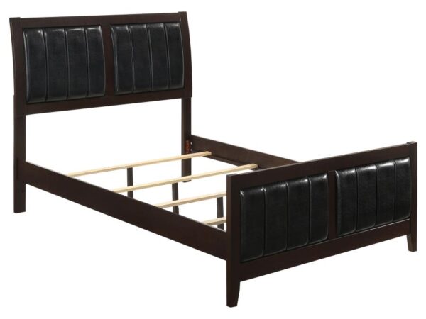 Carlton Wood California King Panel Bed Cappuccino