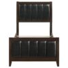 Carlton Wood Twin Panel Bed Cappuccino