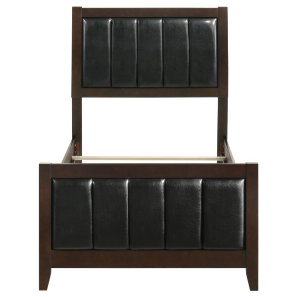 Carlton Wood Twin Panel Bed Cappuccino