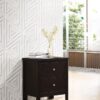 Carlton 2-drawer Nightstand Cappuccino