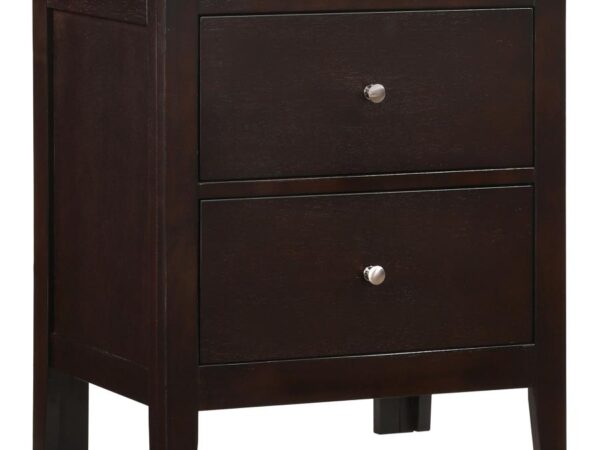 Carlton 2-drawer Nightstand Cappuccino
