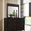 Carlton 6-drawer Dresser with Mirror Cappuccino