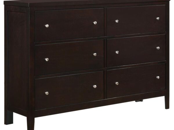Carlton 6-drawer Dresser Cappuccino