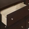 Carlton 6-drawer Dresser Cappuccino