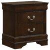 Louis Philippe 4-piece Eastern King Bedroom Set Cappuccino