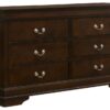 Louis Philippe 4-piece Eastern King Bedroom Set Cappuccino