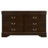 Louis Philippe 5-piece Eastern King Bedroom Set Cappuccino