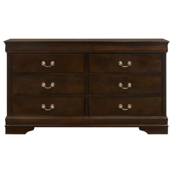 Louis Philippe 5-piece Eastern King Bedroom Set Cappuccino