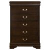 Louis Philippe 5-piece Eastern King Bedroom Set Cappuccino