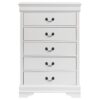 Louis Philippe 5-drawer Bedroom Chest White