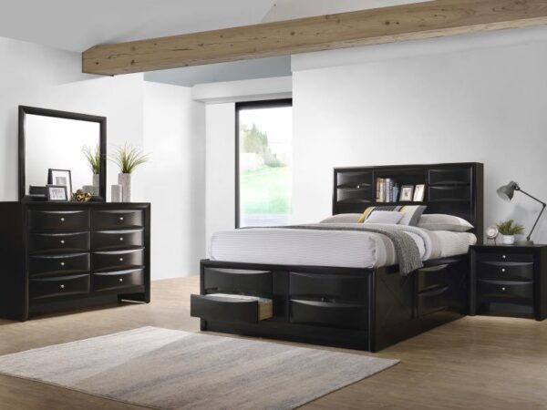 Briana 4-piece Eastern King Bedroom Set Black