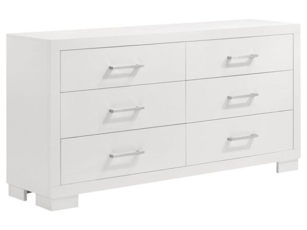 Jessica 6-drawer Dresser Snow White