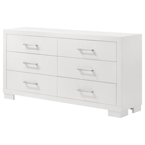 Jessica 6-drawer Dresser Snow White