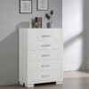 Jessica 5-drawer Bedroom Chest Snow White