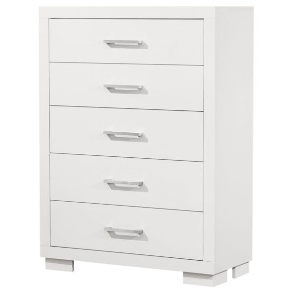 Jessica 5-drawer Bedroom Chest Snow White