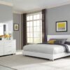 Felicity 4-piece Eastern King Bedroom Set White High Gloss