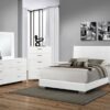 Felicity 6-piece California King Bedroom Set White Gloss